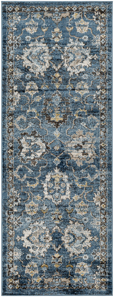 Surya Pertek PTK-2302 Black Dark Blue 2' x 2'11" Rug