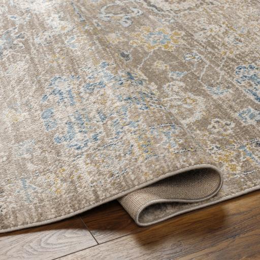 Surya Pertek PTK-2303 Dark Blue Dark Brown 2' x 2'11" Rug