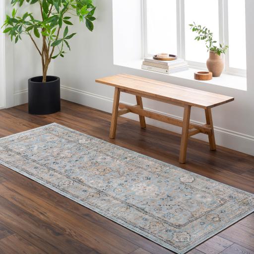 Surya Pertek PTK-2307 Dark Blue Dark Brown 2' x 2'11" Rug