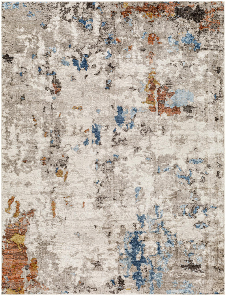 Surya Pertek PTK-2308 Burnt Orange Dark Blue 2' x 2'11" Rug