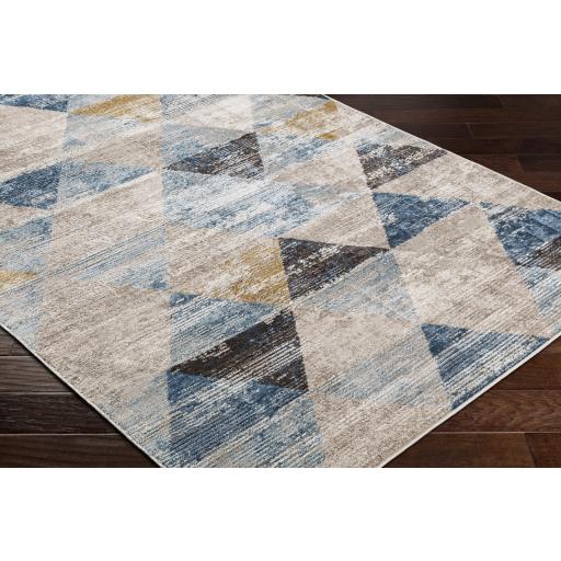 Surya Pertek PTK-2312 Black Dark Blue 2' x 2'11" Rug