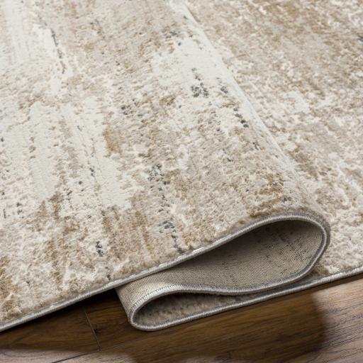 Surya Perugia PRG-2303 Charcoal Cream 5'3" x 7' Rug