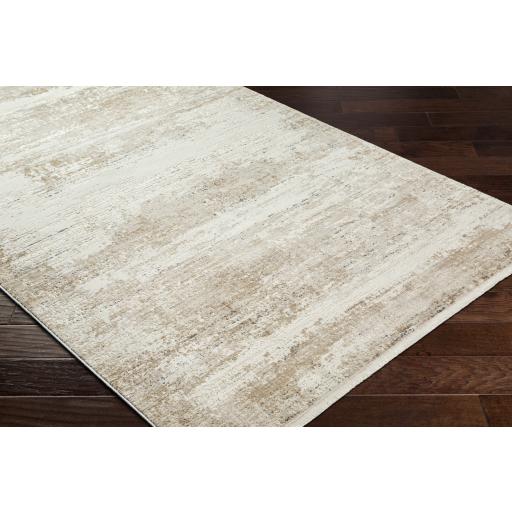 Surya Perugia PRG-2303 Charcoal Cream 5'3" x 7' Rug