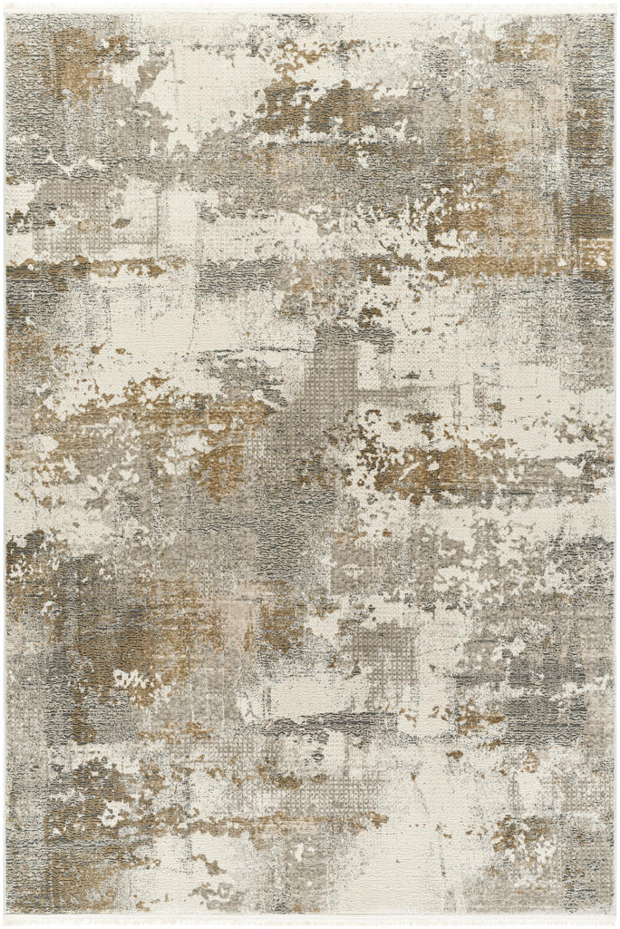 Surya Perugia PRG-2305 Charcoal Cream 5'3" x 7' Rug