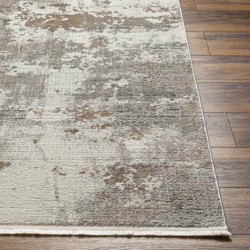 Surya Perugia PRG-2305 Charcoal Cream 5'3" x 7' Rug