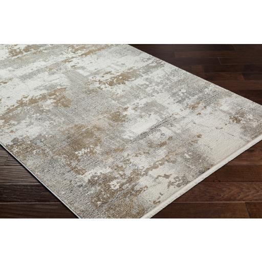 Surya Perugia PRG-2305 Charcoal Cream 5'3" x 7' Rug