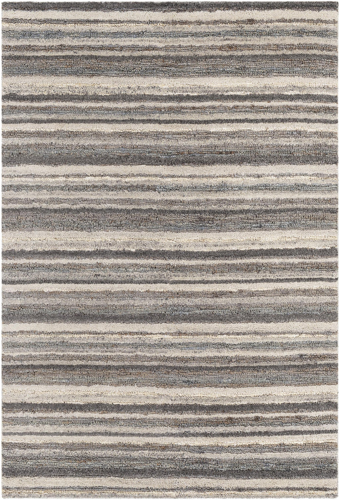 Surya Petra PTR-2300 Charcoal Cream 2' x 3' Rug