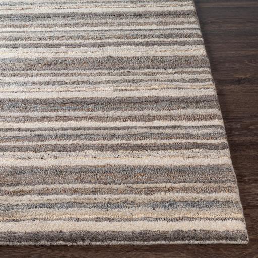 Surya Petra PTR-2300 Charcoal Cream 2' x 3' Rug