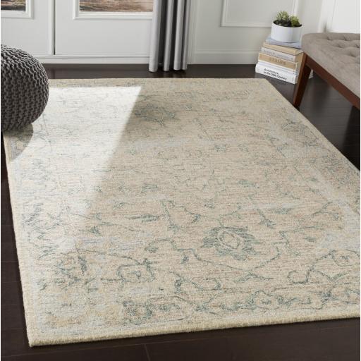 Surya Piastrella PST-2303 Beige Dark Green 2' x 3' Rug