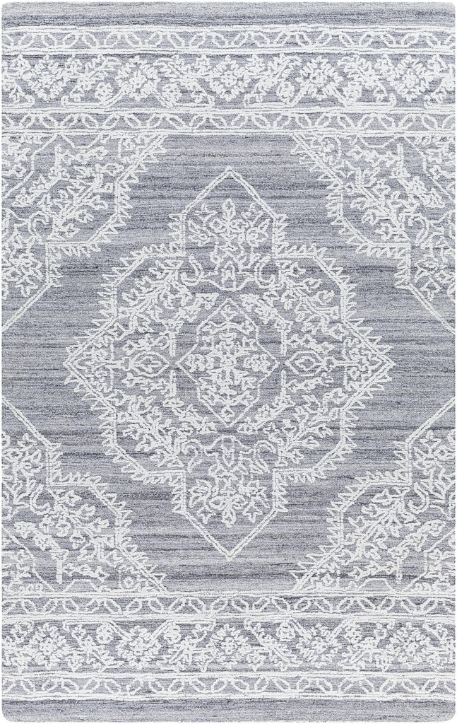 Surya Piazza PZZ-2301 Gray White 2' x 3' Rug