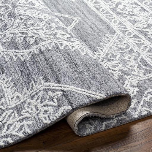 Surya Piazza PZZ-2301 Gray White 2' x 3' Rug