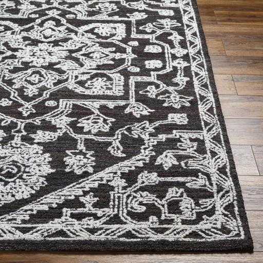 Surya Piazza PZZ-2302 Charcoal White 2' x 3' Rug