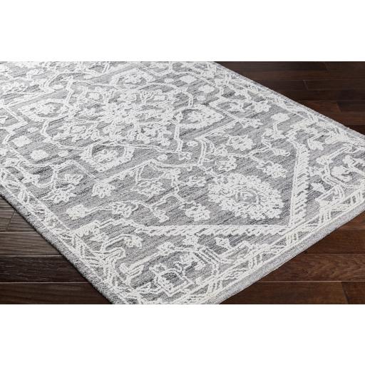 Surya Piazza PZZ-2303 Black Charcoal 2' x 3' Rug