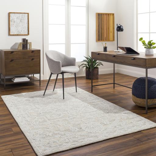 Surya Piazza PZZ-2304 Beige Charcoal 2' x 3' Rug