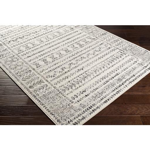 Surya Pisa PSS-2313 Black Charcoal 5'3" Square Rug