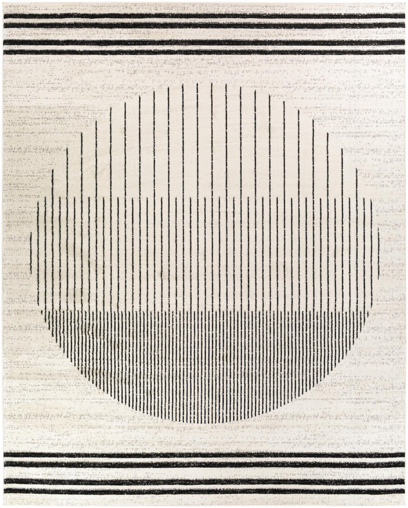 Surya Pisa PSS-2315 Black Charcoal 5'3" Square Rug