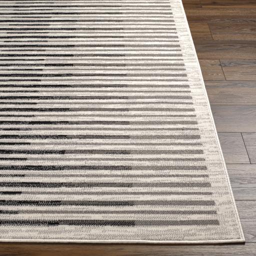 Surya Pisa PSS-2350 Black Charcoal 4'11" x 7' Rug