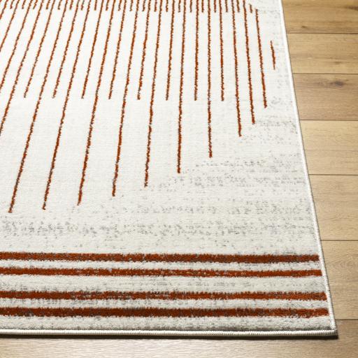 Surya Pisa PSS-2375 Burnt Orange Charcoal 4'11" x 7' Rug