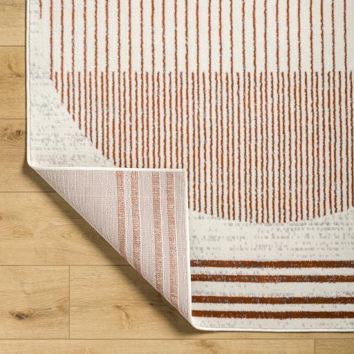 Surya Pisa PSS-2375 Burnt Orange Charcoal 4'11" x 7' Rug