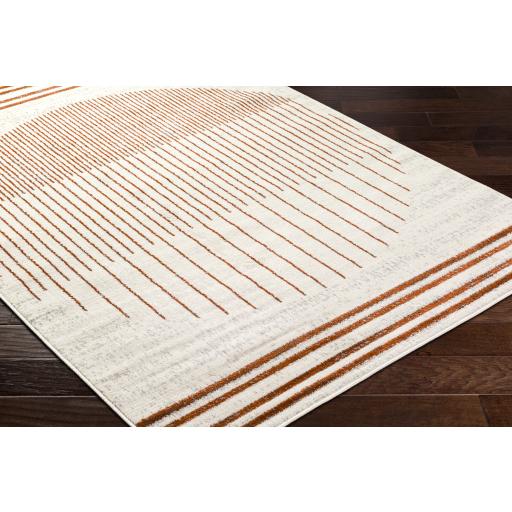 Surya Pisa PSS-2375 Burnt Orange Charcoal 4'11" x 7' Rug