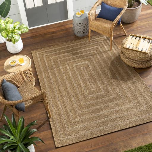 Surya Pismo Beach PMB-2305 Amber Dark Brown 2' x 2'11" Rug