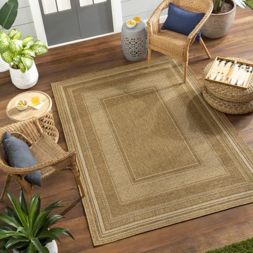 Surya Pismo Beach PMB-2307 Amber Dark Brown 2' x 2'11" Rug