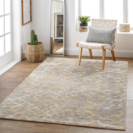 Surya Platinum PLAT-9018 Beige Brown 2'6" x 8' Rug