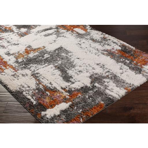 Surya Polaris PRI-2302 Amber Black 5'2" x 7' Rug