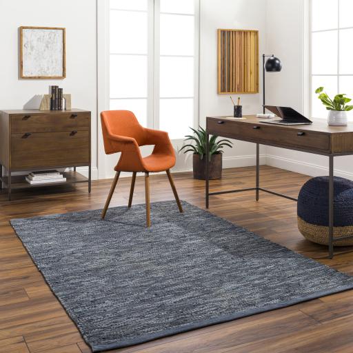 Surya Porter POE-2300 Blue Denim 2' x 3' Rug