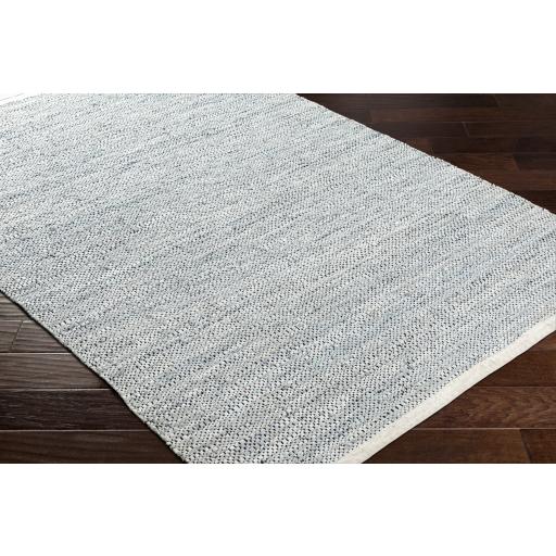 Surya Porter POE-2304 Black Light Gray 2' x 3' Rug