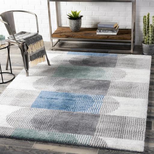 Surya Portofino PTF-2312 Blue Cream 5'3" x 7' Rug