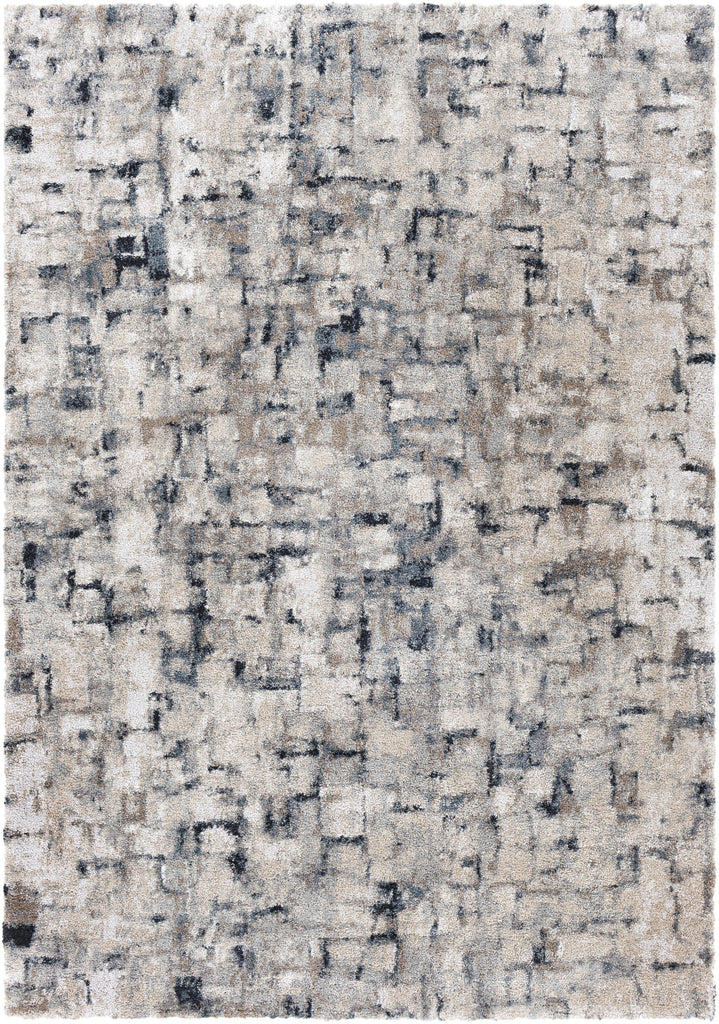 Surya Portofino PTF-2313 Black Cream 5'3" x 7' Rug