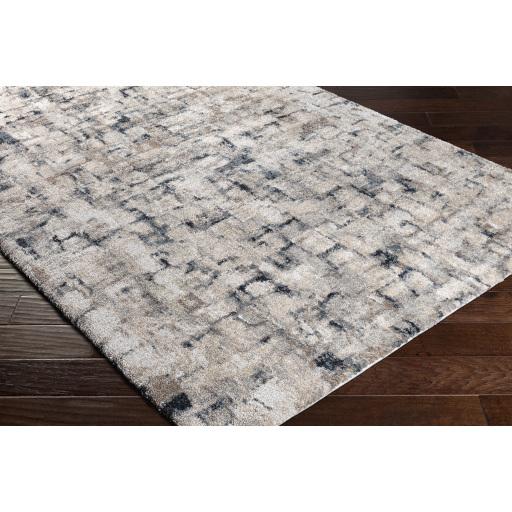 Surya Portofino PTF-2313 Black Cream 5'3" x 7' Rug