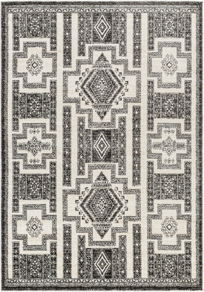 Surya Positano PSN-2317 Black Cream 5'3" x 7'3" Rug