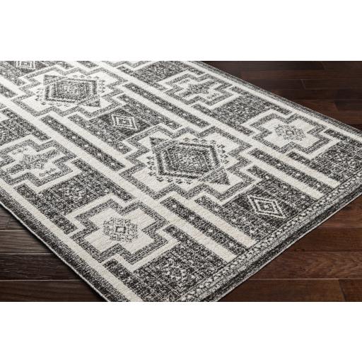 Surya Positano PSN-2317 Black Cream 5'3" x 7'3" Rug