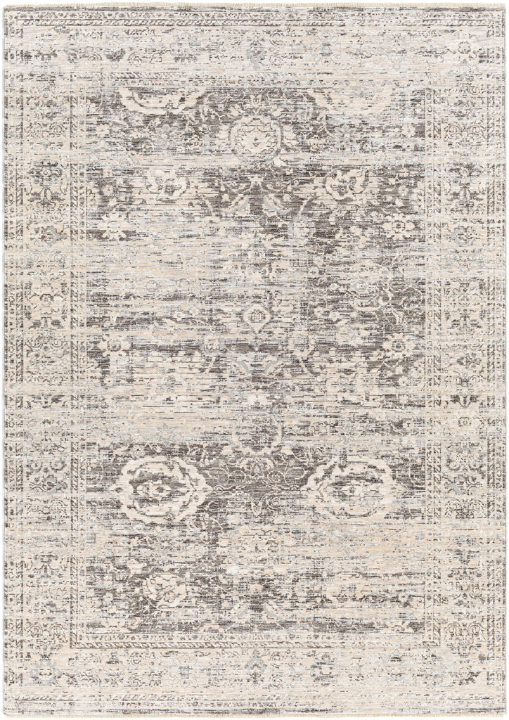 Surya Presidential PDT-2324 Charcoal Cream 3'3" x 10' Rug