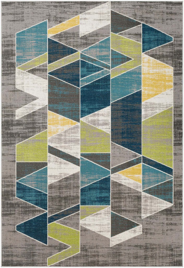 Surya Rafetus ETS-2329 Charcoal Deep Teal 2' x 2'11" Rug