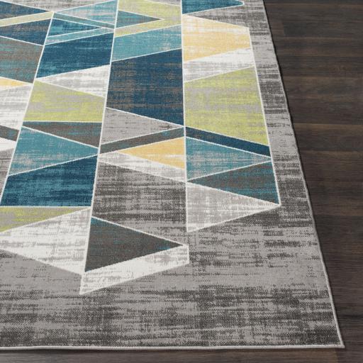 Surya Rafetus ETS-2329 Charcoal Deep Teal 2' x 2'11" Rug