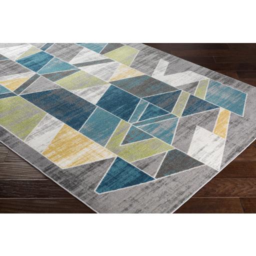 Surya Rafetus ETS-2329 Charcoal Deep Teal 2' x 2'11" Rug