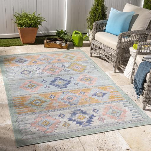 Surya Rafetus ETS-2359 Aqua Coral 7'10" x 10'2" Rug