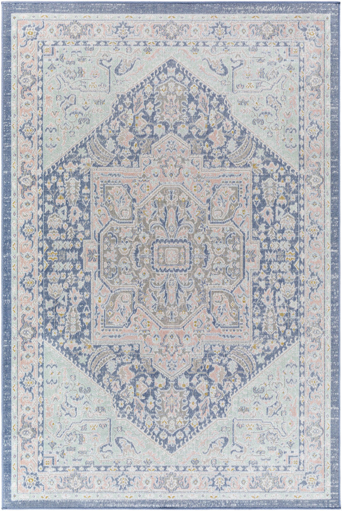 Surya Rafetus ETS-2363 Aqua Coral 2' x 2'11" Rug