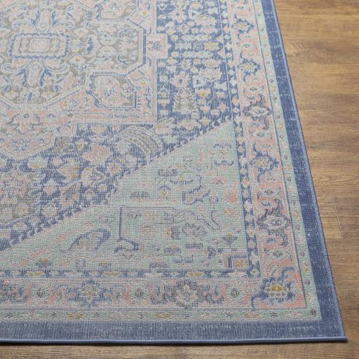 Surya Rafetus ETS-2363 Aqua Coral 2' x 2'11" Rug