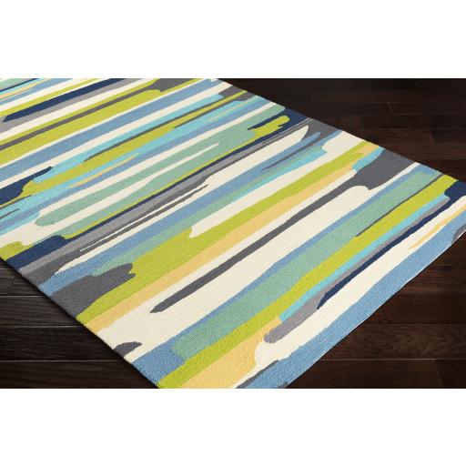 Surya Rain RAI-1270 Aqua Blue 2' x 3' Rug