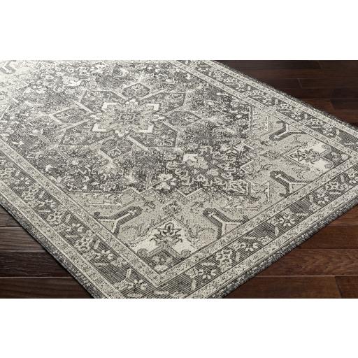 Surya Ravello RVL-2311 Black Ivory 2' x 2'11" Rug