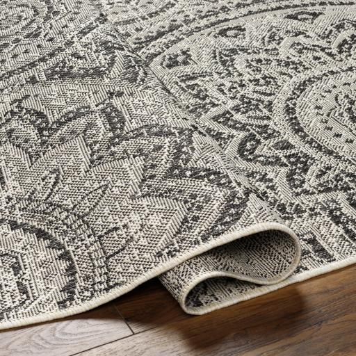 Surya Ravello RVL-2314 Black Ivory 2' x 2'11" Rug