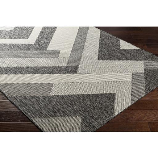 Surya Ravello RVL-2320 Black Ivory 2' x 2'11" Rug