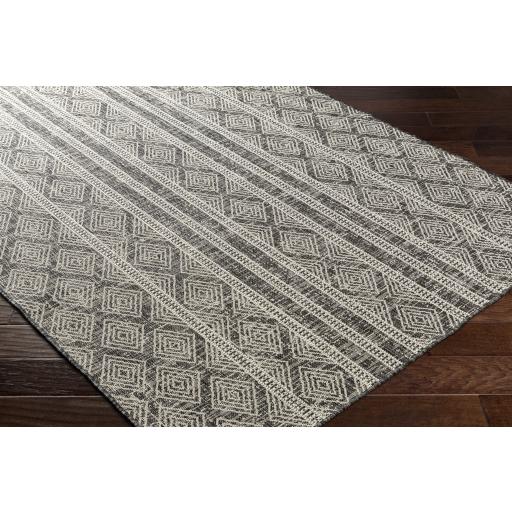 Surya Ravello RVL-2323 Black Ivory 2' x 2'11" Rug