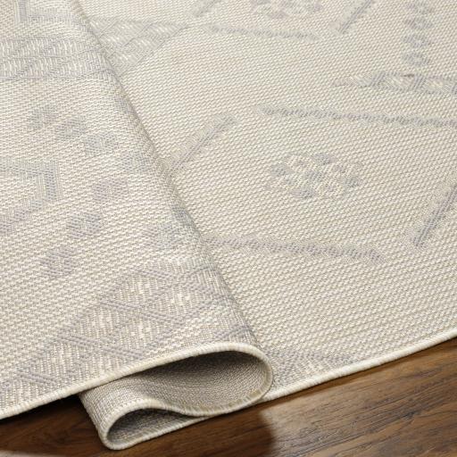 Surya Ravello RVL-2325 Charcoal Ivory 5'3" x 7' Rug