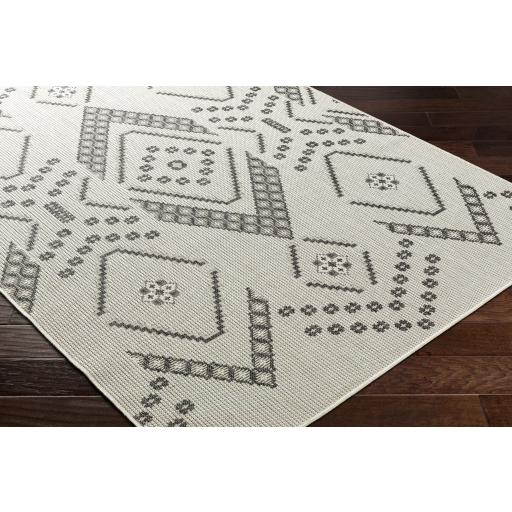 Surya Ravello RVL-2326 Black Ivory 2' x 2'11" Rug