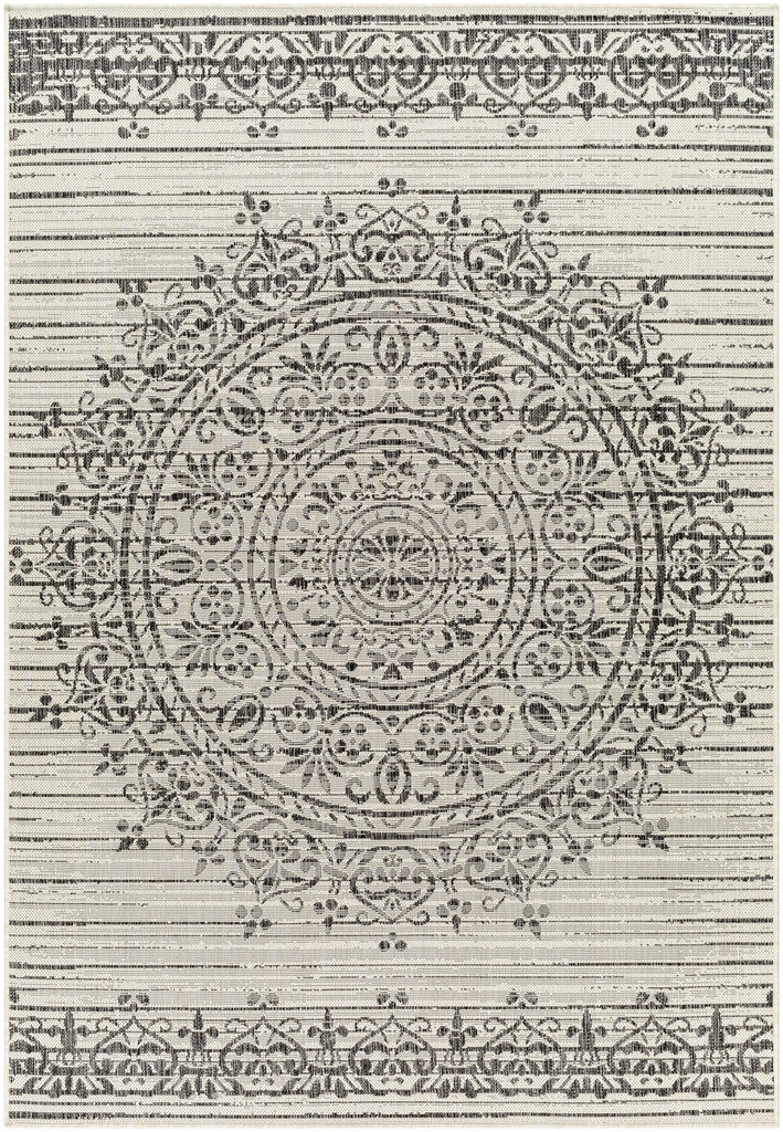 Surya Ravello RVL-2332 Black Ivory 2' x 2'11" Rug